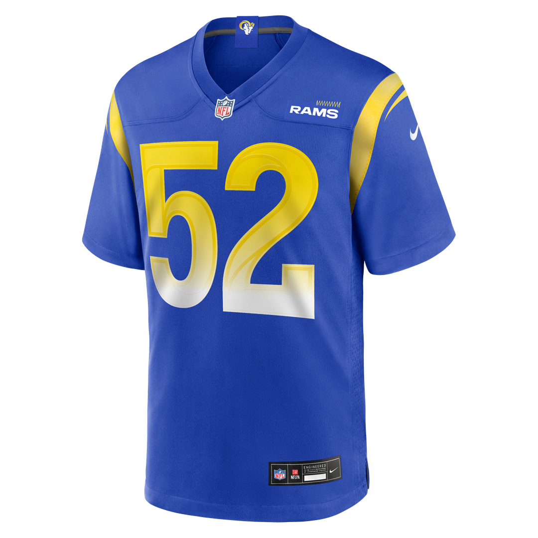 Los Angeles Rams Larrell Murchison Nike Royal Team Game Jersey product image 2, provided for visual reference and product