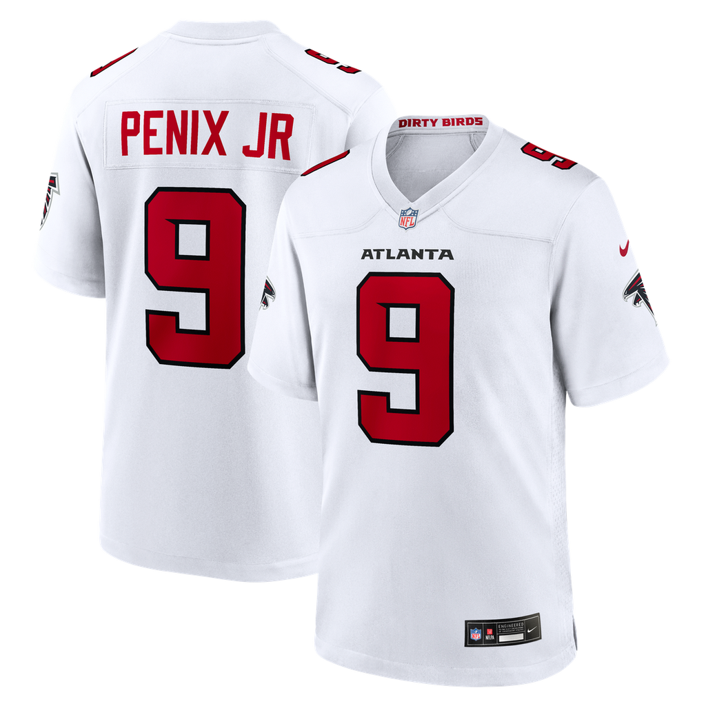 Atlanta Falcons Michael Penix Jr. Nike White Game Jersey product image 8, provided for visual reference and product detail