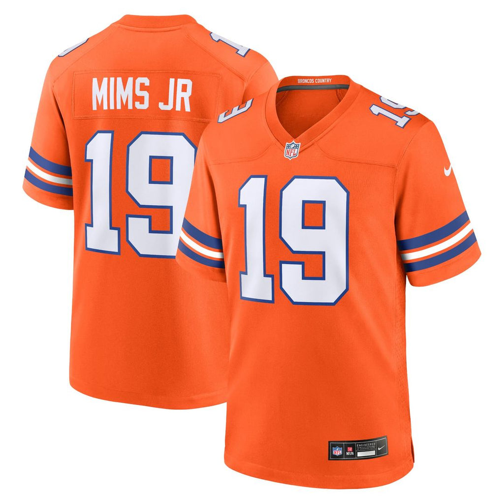 Denver Broncos Marvin Mims Jr Nike Orange Mile High Collection 1977 Throwback Player Game Jersey product image 1, provided