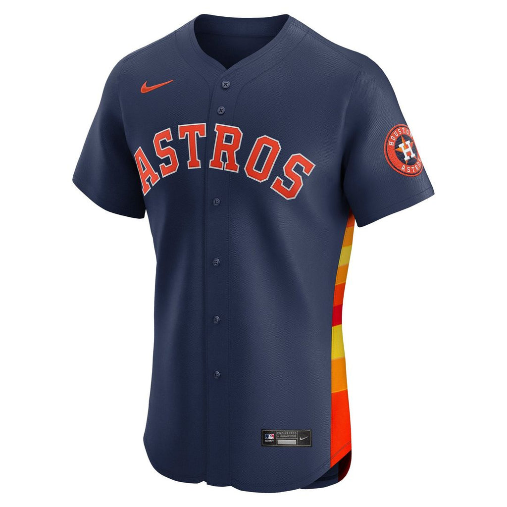 Houston Astros Nike Orange Alternate Elite Jersey product image 8, provided for visual reference and product detail review