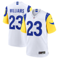 Los Angeles Rams Kyren Williams Nike White White Game Player Jersey product image 1, provided for visual reference and