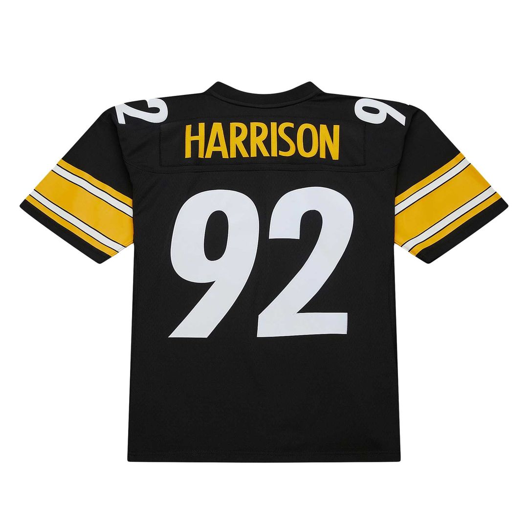 Pittsburgh Steelers James Harrison Mitchell & Ness Black Legacy Replica Jersey product image 3, provided for visual