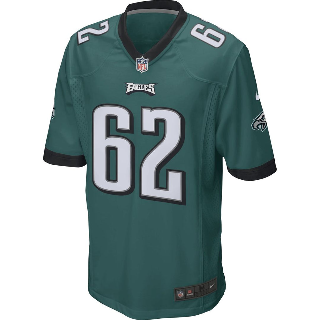 Philadelphia Eagles Jason Kelce Nike Midnight Green Game Jersey product image 2, provided for visual reference and product