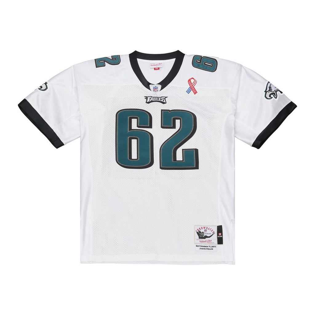Philadelphia Eagles Jason Kelce Mitchell & Ness White 2011 Authentic Throwback Jersey product image 2, provided for visual