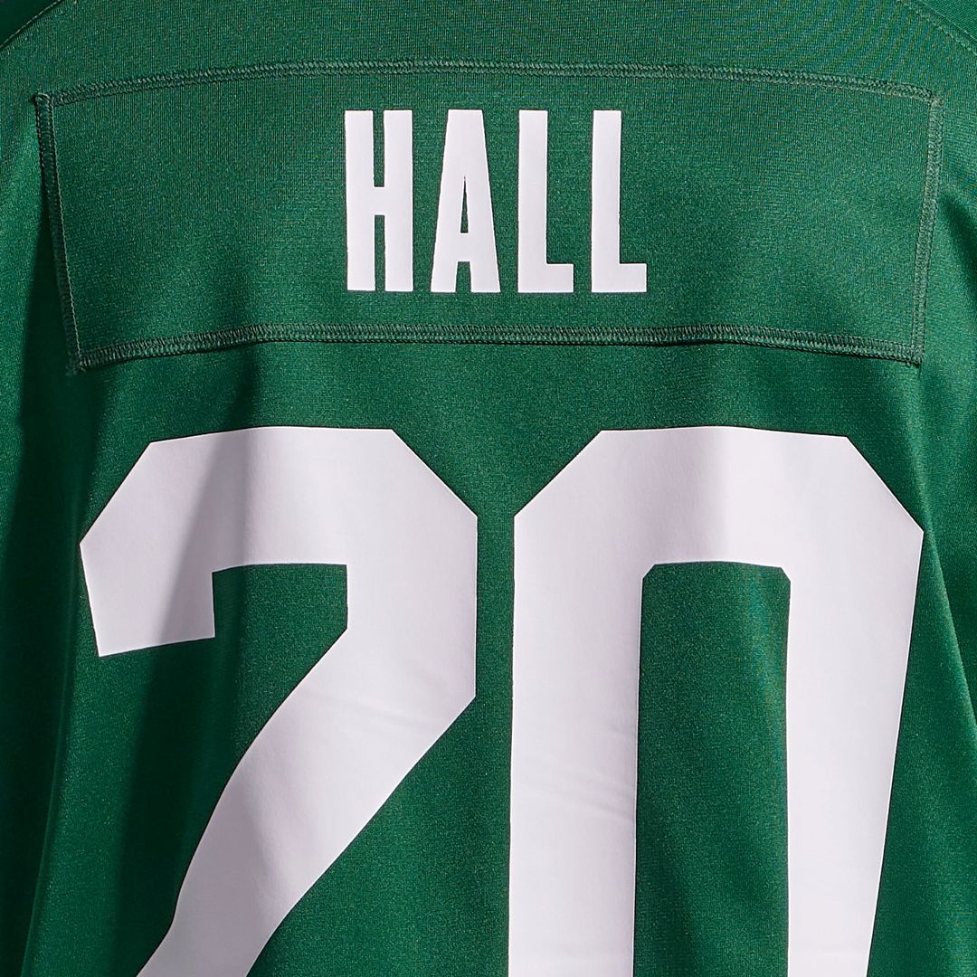New York Jets Breece Hall Nike Legacy White Game Jersey product image 17, provided for visual reference and product detail