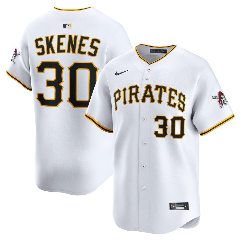 Pittsburgh Pirates Paul Skenes Nike Gray Road Limited Player Jersey product image 7, provided for visual reference and