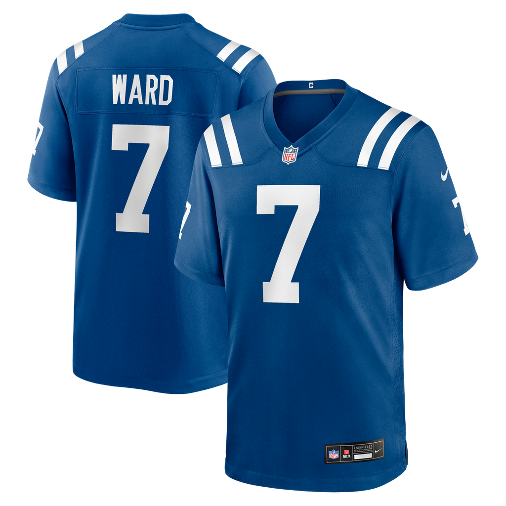 Indianapolis Colts Charvarius Ward Nike Royal Team Game Jersey product image 1, provided for visual reference and product