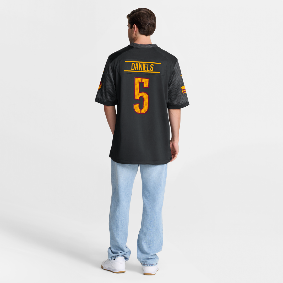 Washington Commanders Jayden Daniels Nike Black Alternate Game Player Jersey product image 8, provided for visual reference