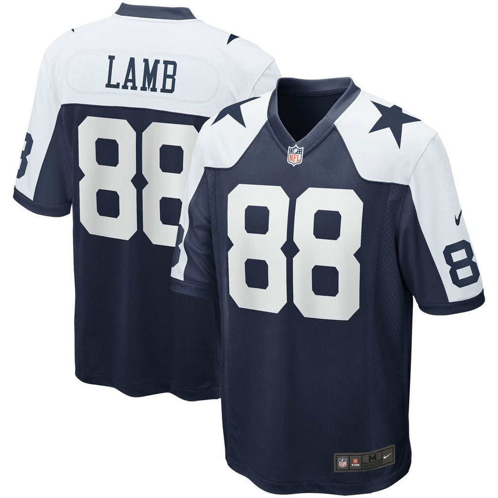 Dallas Cowboys CeeDee Lamb Nike Navy Alternate Game Team Jersey product image 1, provided for visual reference and product