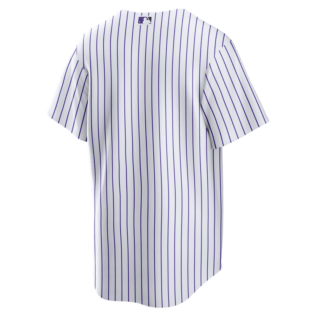 Colorado Rockies Nike White Home Big & Tall Replica Jersey product image 3, provided for visual reference and product detail