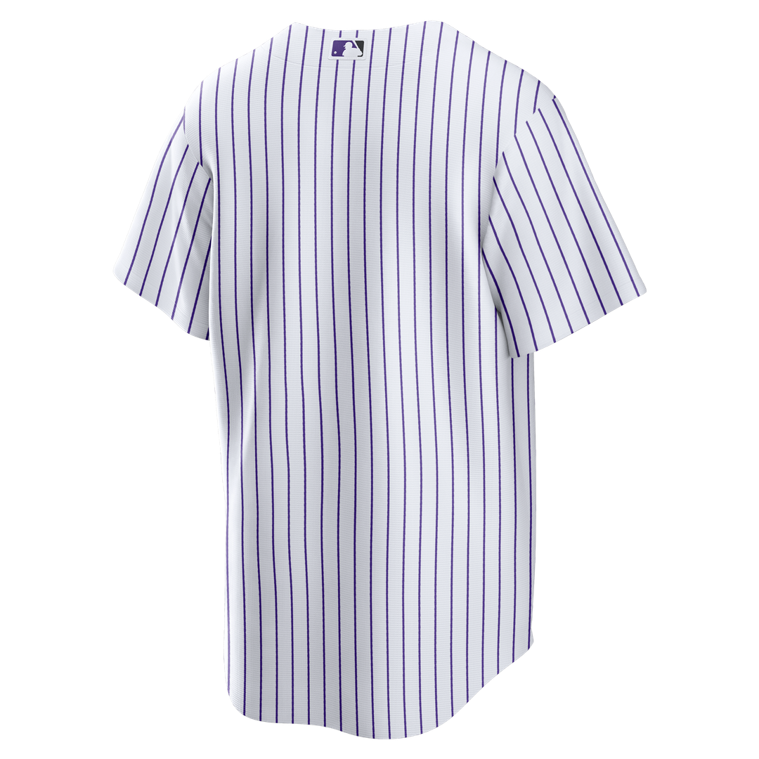 Colorado Rockies Nike White Home Big & Tall Replica Jersey product image 3, provided for visual reference and product detail