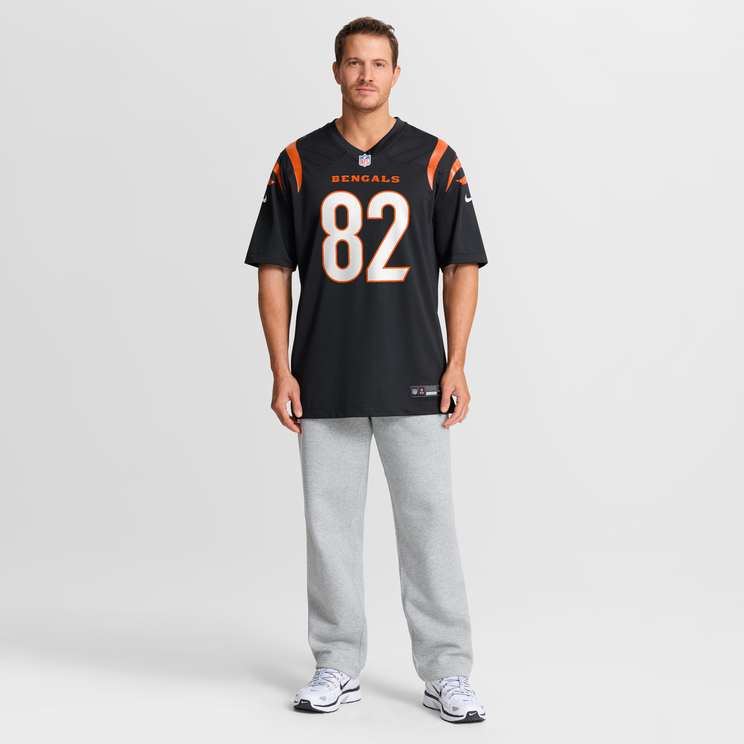 Cincinnati Bengals Mitchell Tinsley Nike Black Team Game Jersey product image 7, provided for visual reference and product