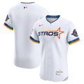 Houston Astros Nike White 2025 City Connect Elite Jersey product image 1, provided for visual reference and product detail