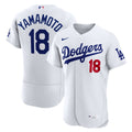 Los Angeles Dodgers Yoshinobu Yamamoto Nike White Home Authentic Jersey product image 1, provided for visual reference and