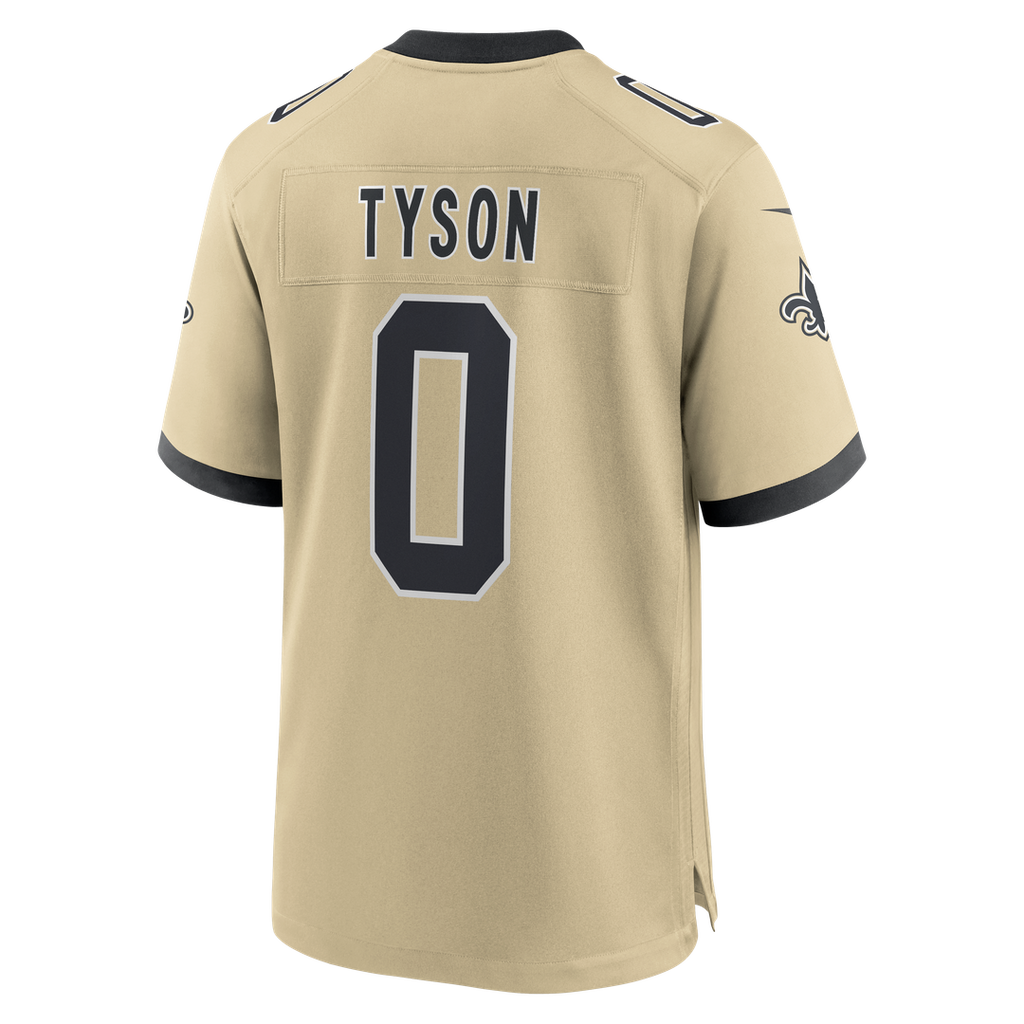 New Orleans Saints Jordyn Tyson Nike Black Team Game Jersey product image 15, provided for visual reference and product