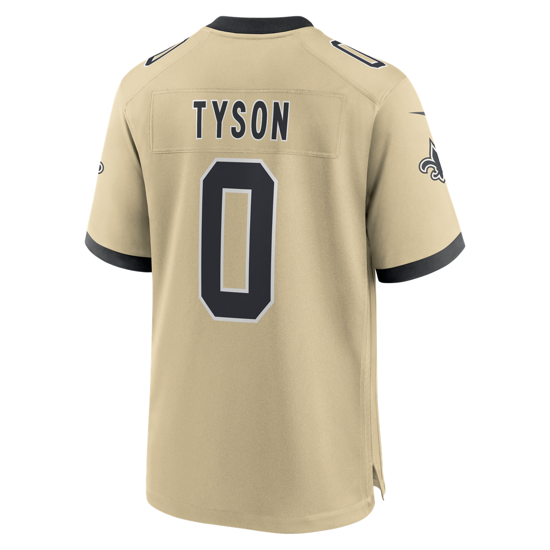 New Orleans Saints Jordyn Tyson Nike Black Team Game Jersey product image 15, provided for visual reference and product