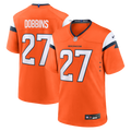 Denver Broncos J.K. Dobbins Nike Orange Team Game Jersey product image 1, provided for visual reference and product detail