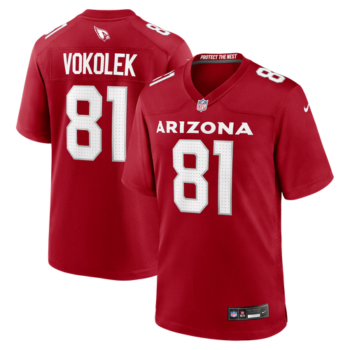 Arizona Cardinals Travis Vokolek Nike Cardinal Team Game Jersey product image 1, provided for visual reference and product