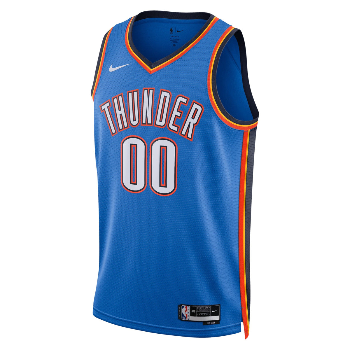 Oklahoma City Thunder Nike Icon Swingman Jersey - Custom - Unisex product image 2, provided for visual reference and product