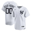 New York Yankees Nike White Home Limited Custom Jersey product image 1, provided for visual reference and product detail