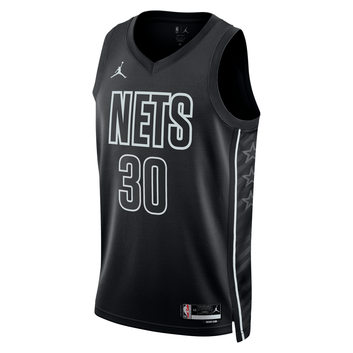 Brooklyn Nets Jordan Brand Statement Edition Swingman Jersey - Black - Julius Randle - Unisex product image 3, provided for