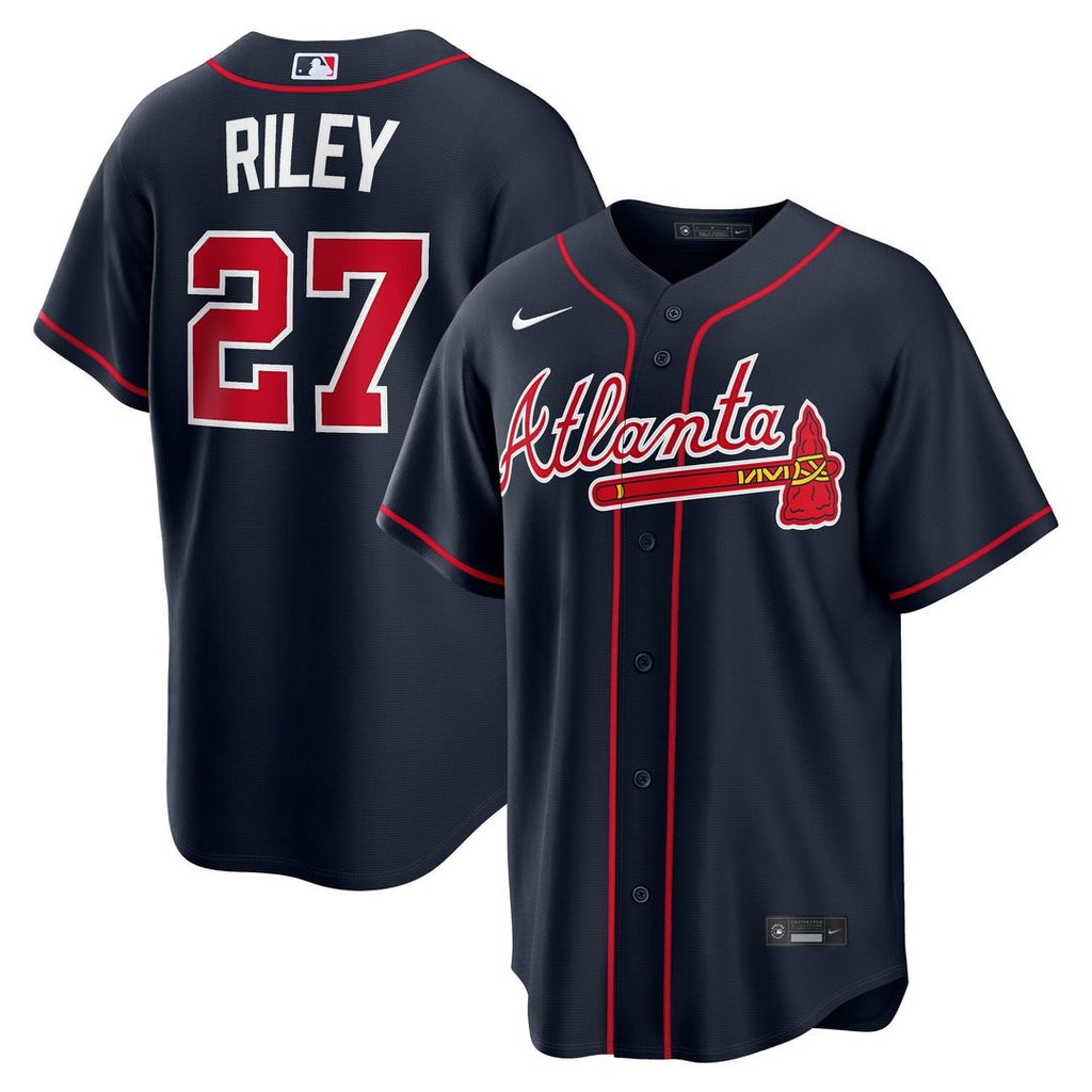 Atlanta Braves Austin Riley Nike White Home Replica Jersey product image 11, provided for visual reference and product