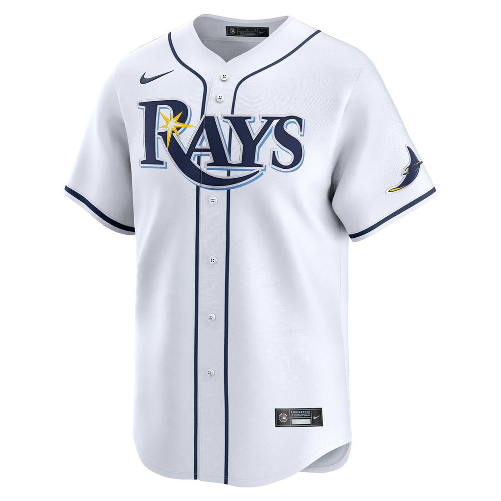 Tampa Bay Rays Brandon Lowe Nike White Home Limited Player Jersey product image 2, provided for visual reference and product