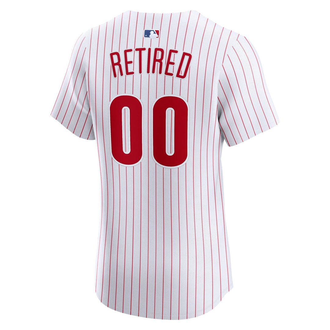 Philadelphia Phillies Nike White Home Elite Pick-A-Player Retired Roster Jersey product image 3, provided for visual