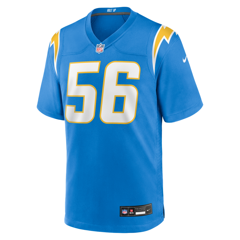 Los Angeles Chargers Shawne Merriman Nike Powder Blue Game Retired Player Jersey product image 2, provided for visual