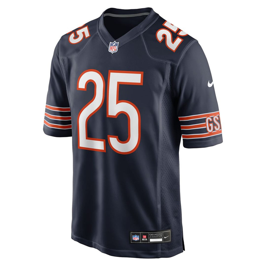 Chicago Bears Kyle Monangai Nike Navy Team Game Jersey product image 2, provided for visual reference and product detail