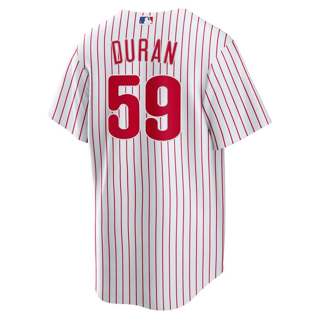 Philadelphia Phillies Jhoan Duran Nike White Home Replica Jersey product image 3, provided for visual reference and product