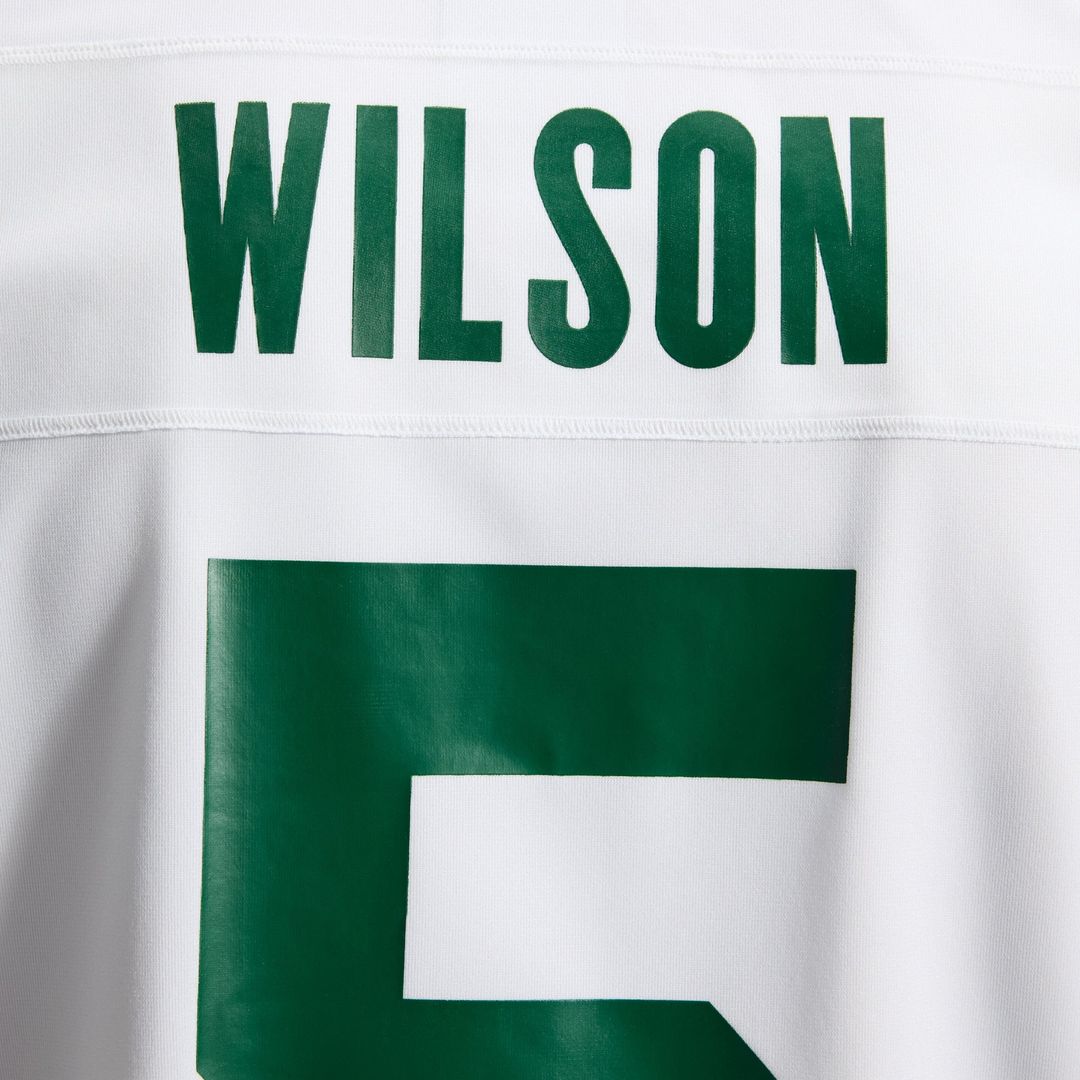 New York Jets Garrett Wilson Nike Legacy Green Game Jersey product image 32, provided for visual reference and product