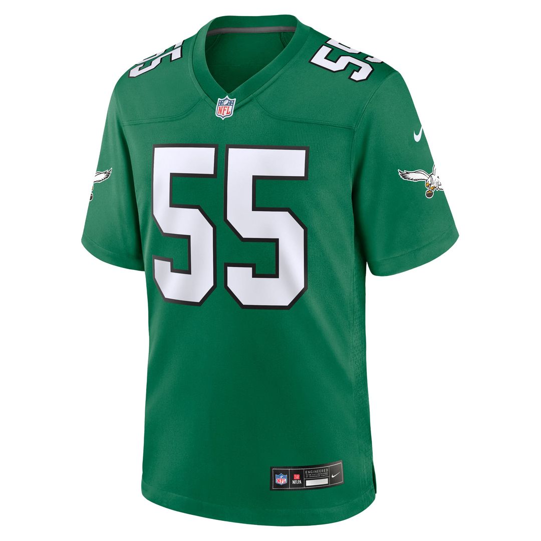 Philadelphia Eagles Brandon Graham Nike Kelly Green Alternate Game Jersey product image 2, provided for visual reference and