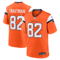 Denver Broncos Adam Trautman Nike Orange Team Game Jersey product image 1, provided for visual reference and product detail
