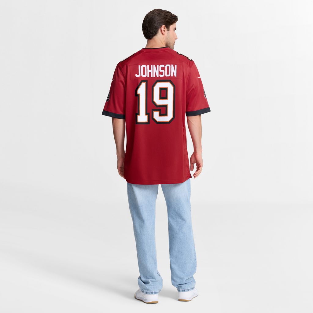 Tampa Bay Buccaneers Keyshawn Johnson Nike Red Game Retired Player Jersey product image 8, provided for visual reference and