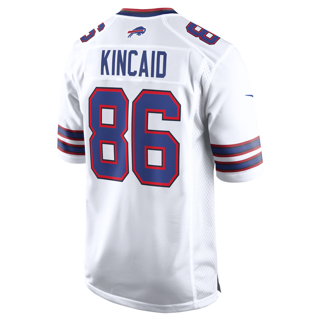 Buffalo Bills Dalton Kincaid Nike White Game Jersey product image 6, provided for visual reference and product detail review