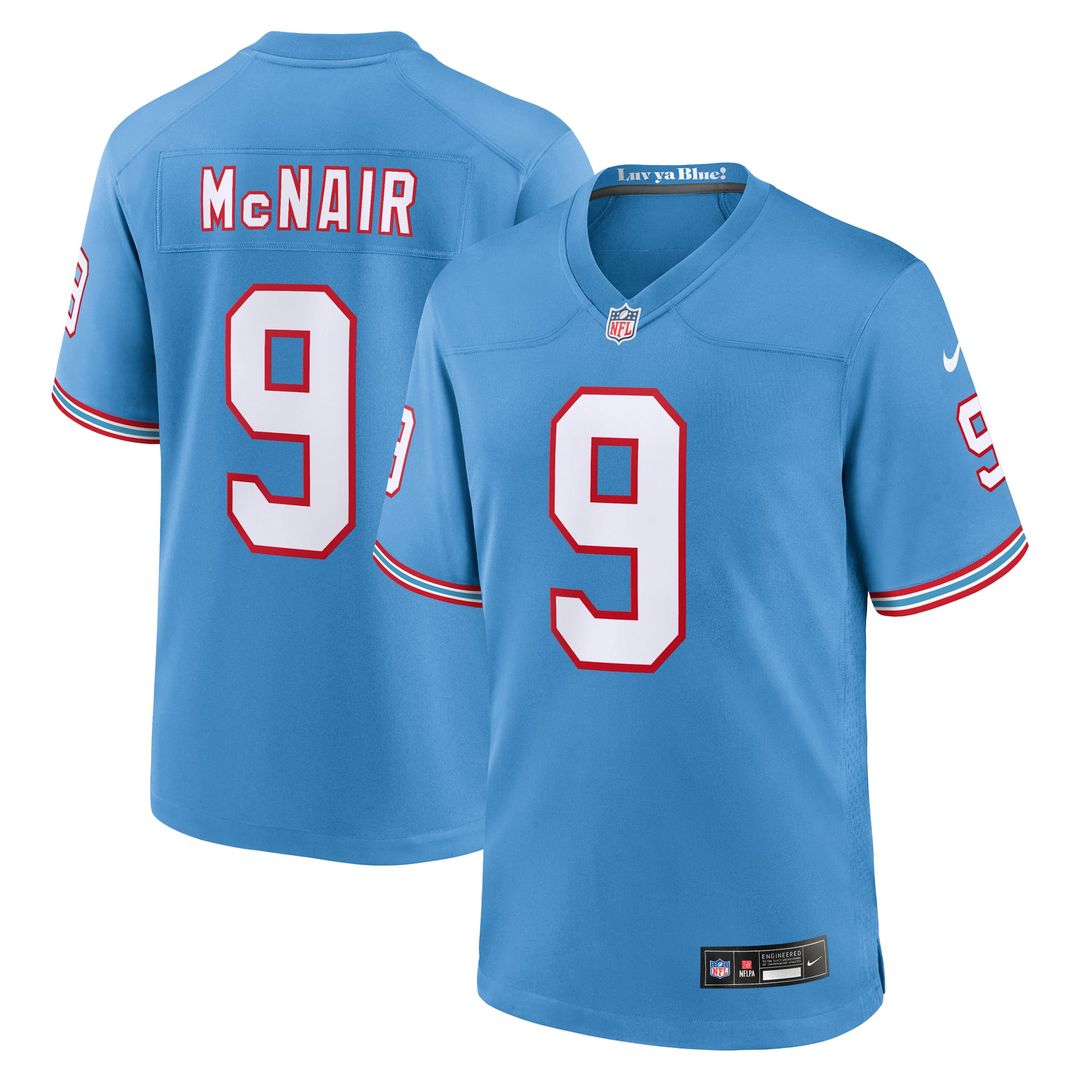 Tennessee Titans Steve McNair Nike Light Blue Retired Player Alternate Game Jersey product image 7, provided for visual