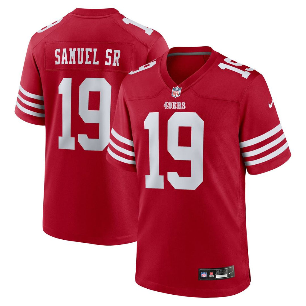 San Francisco 49ers Deebo Samuel Sr Nike Scarlet Team Game Jersey product image 9, provided for visual reference and product
