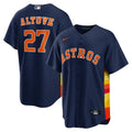 Houston Astros Jose Altuve Nike Navy Alternate 2 Replica Jersey product image 1, provided for visual reference and product