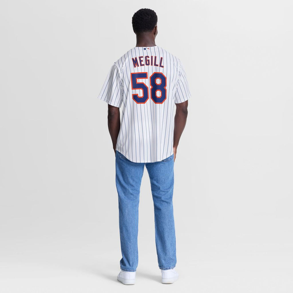 New York Mets Tylor Megill Nike White Home Replica Jersey product image 5, provided for visual reference and product detail