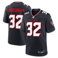 Houston Texans David Montgomery Nike Navy Game Jersey product image 1, provided for visual reference and product detail