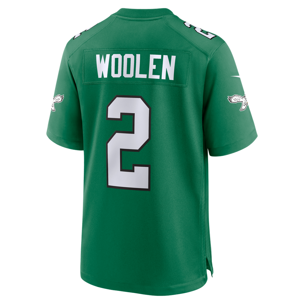 Philadelphia Eagles Tariq Woolen Nike Midnight Green Team Game Jersey product image 9, provided for visual reference and