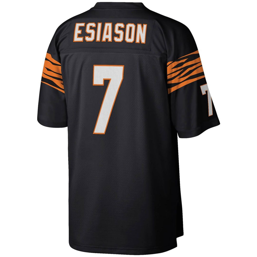 Cincinnati Bengals Boomer Esiason Mitchell & Ness Black Legacy Replica Jersey product image 3, provided for visual reference