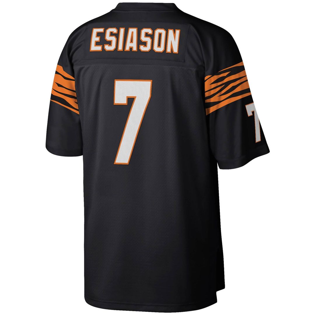 Cincinnati Bengals Boomer Esiason Mitchell & Ness Black Legacy Replica Jersey product image 3, provided for visual reference