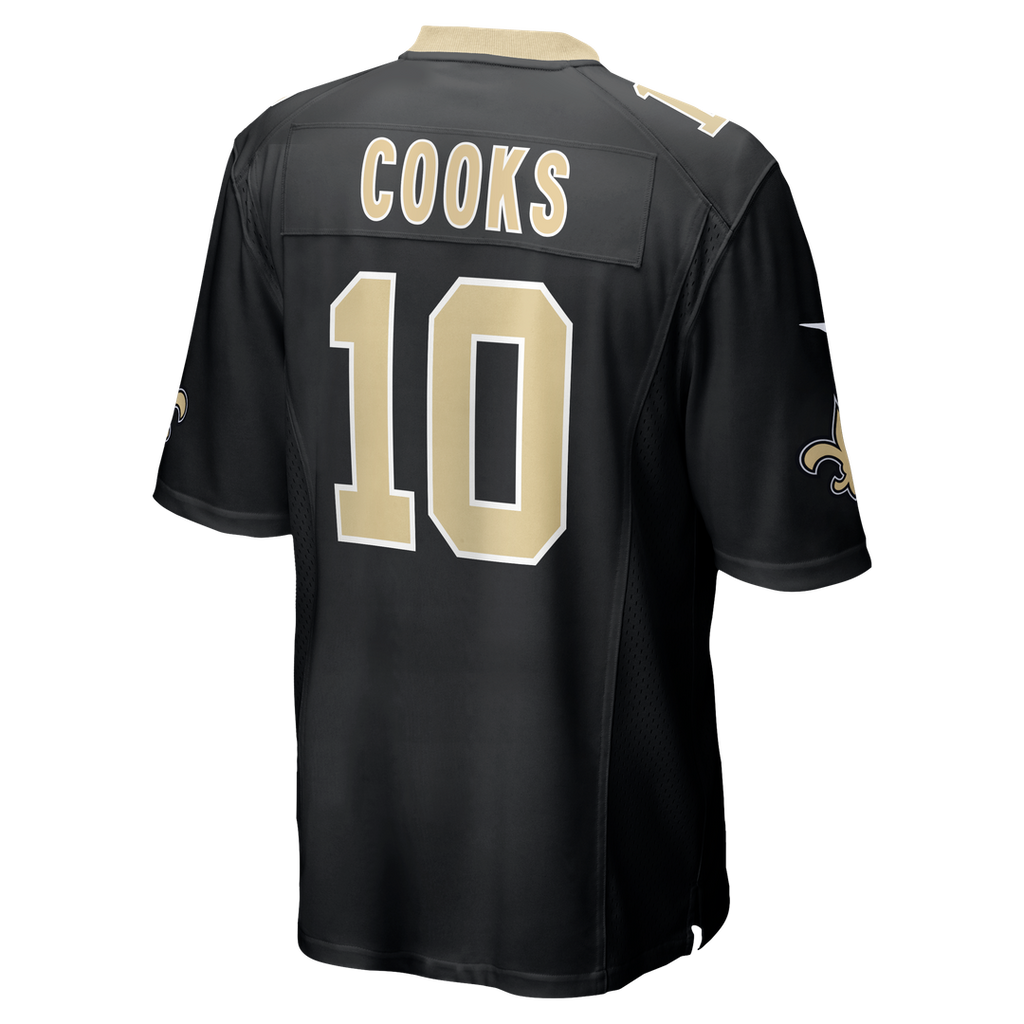 New Orleans Saints Brandin Cooks Nike Black Team Game Jersey product image 3, provided for visual reference and product