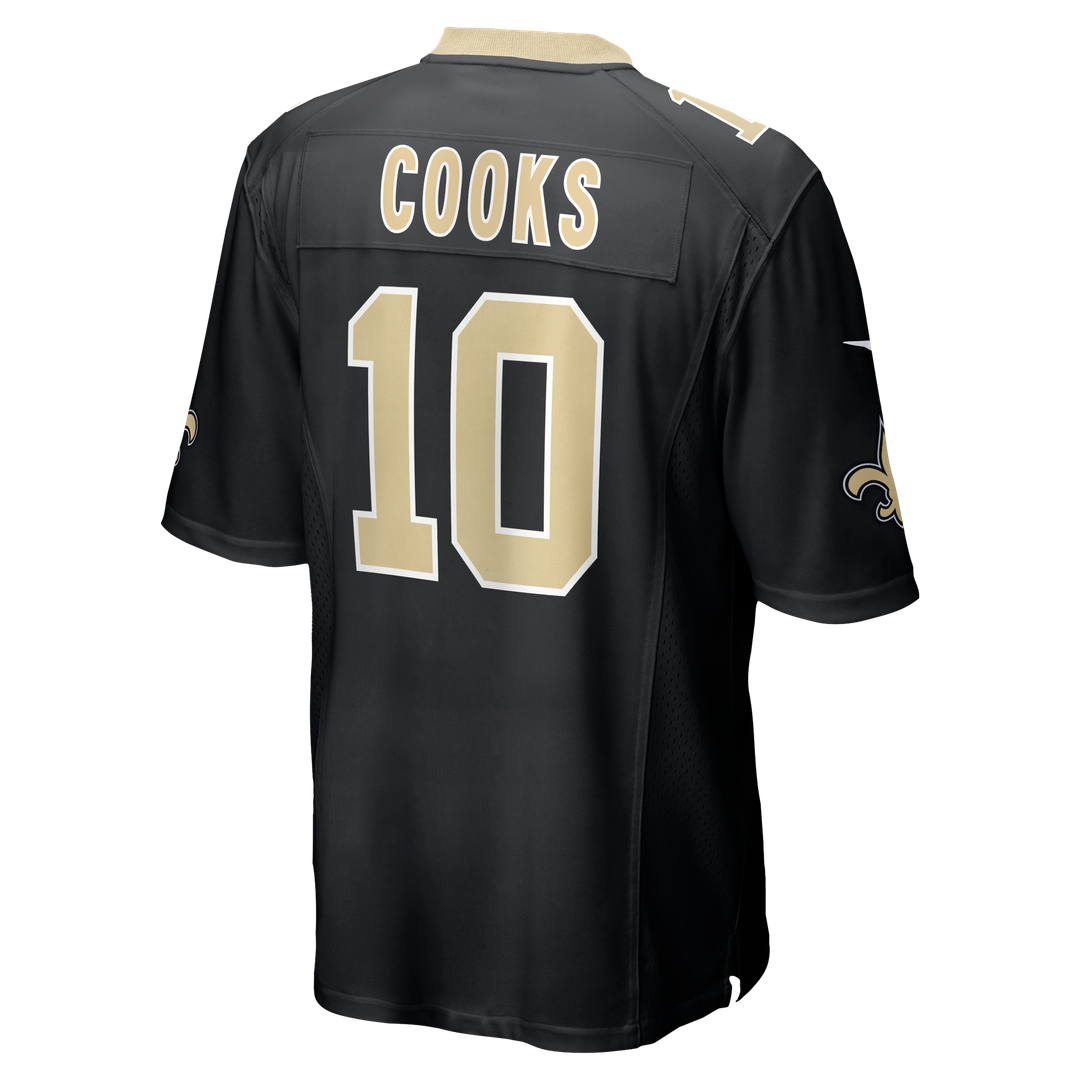 New Orleans Saints Brandin Cooks Nike Black Team Game Jersey product image 3, provided for visual reference and product