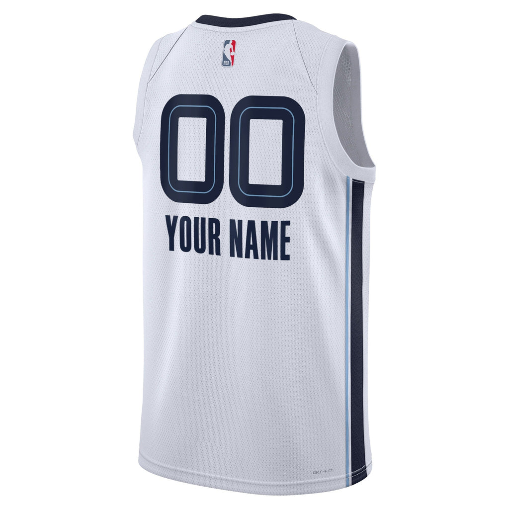 Memphis Grizzlies Nike Association Swingman Jersey - Custom - Unisex product image 3, provided for visual reference and