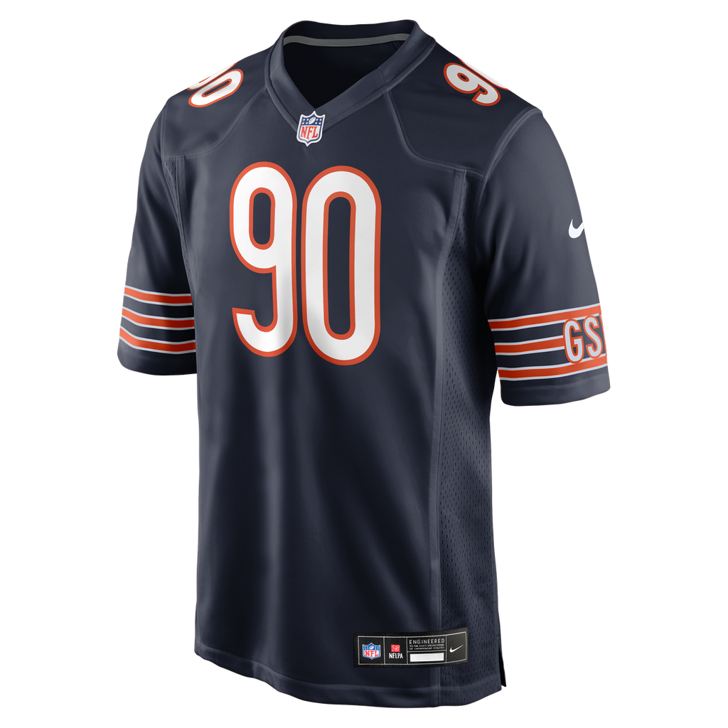 Chicago Bears Neville Gallimore Nike Navy Team Game Jersey product image 2, provided for visual reference and product detail