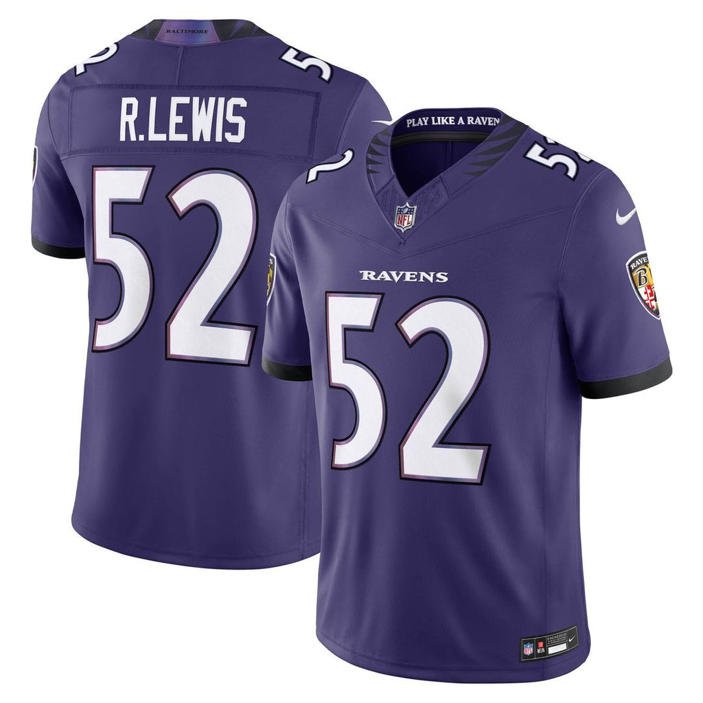 Baltimore Ravens Ray Lewis Nike Purple Vapor F.U.S.E. Stitched Retired Limited Jersey product image 4, provided for visual