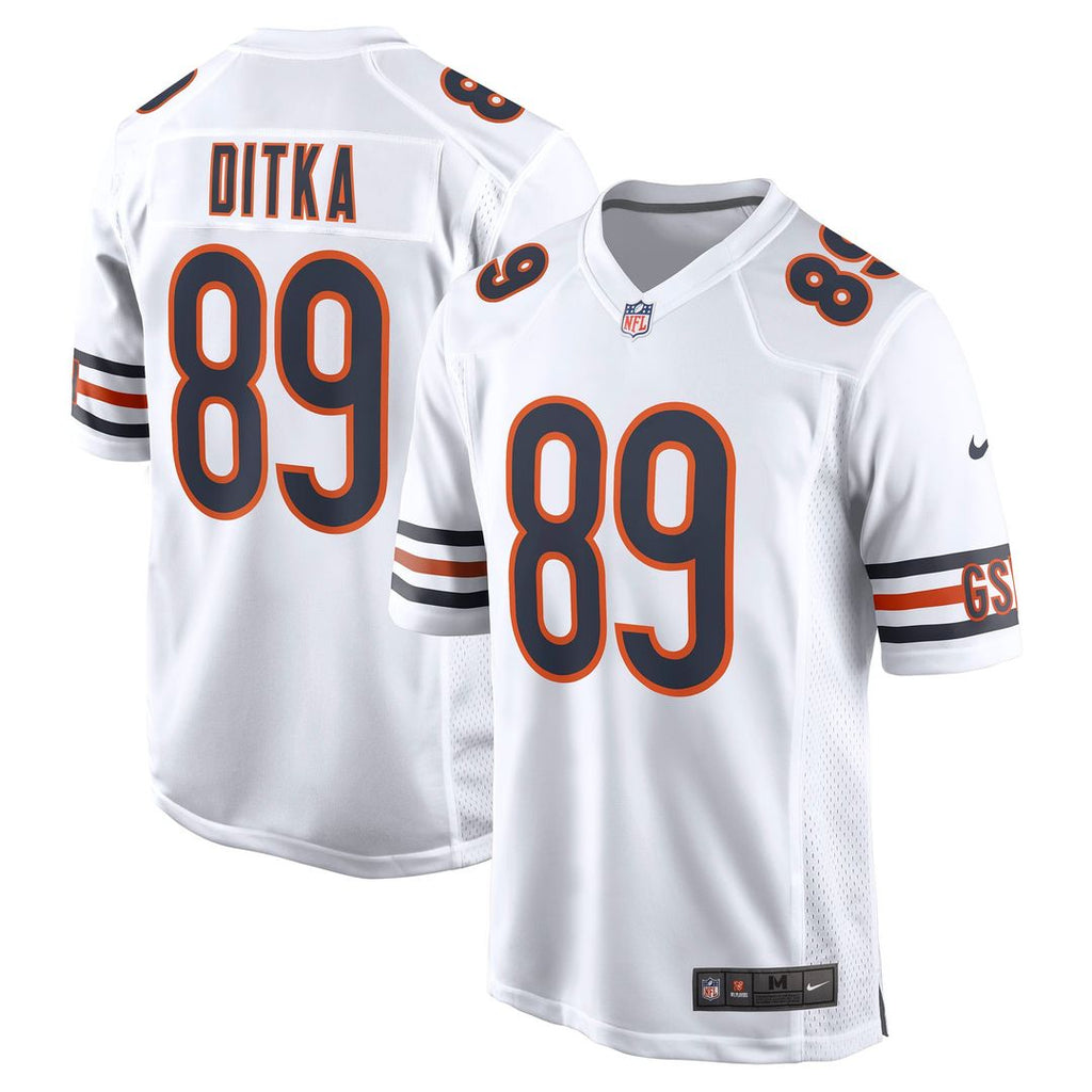 Chicago Bears Mike Ditka Nike White Retired Player Game Jersey product image 1, provided for visual reference and product